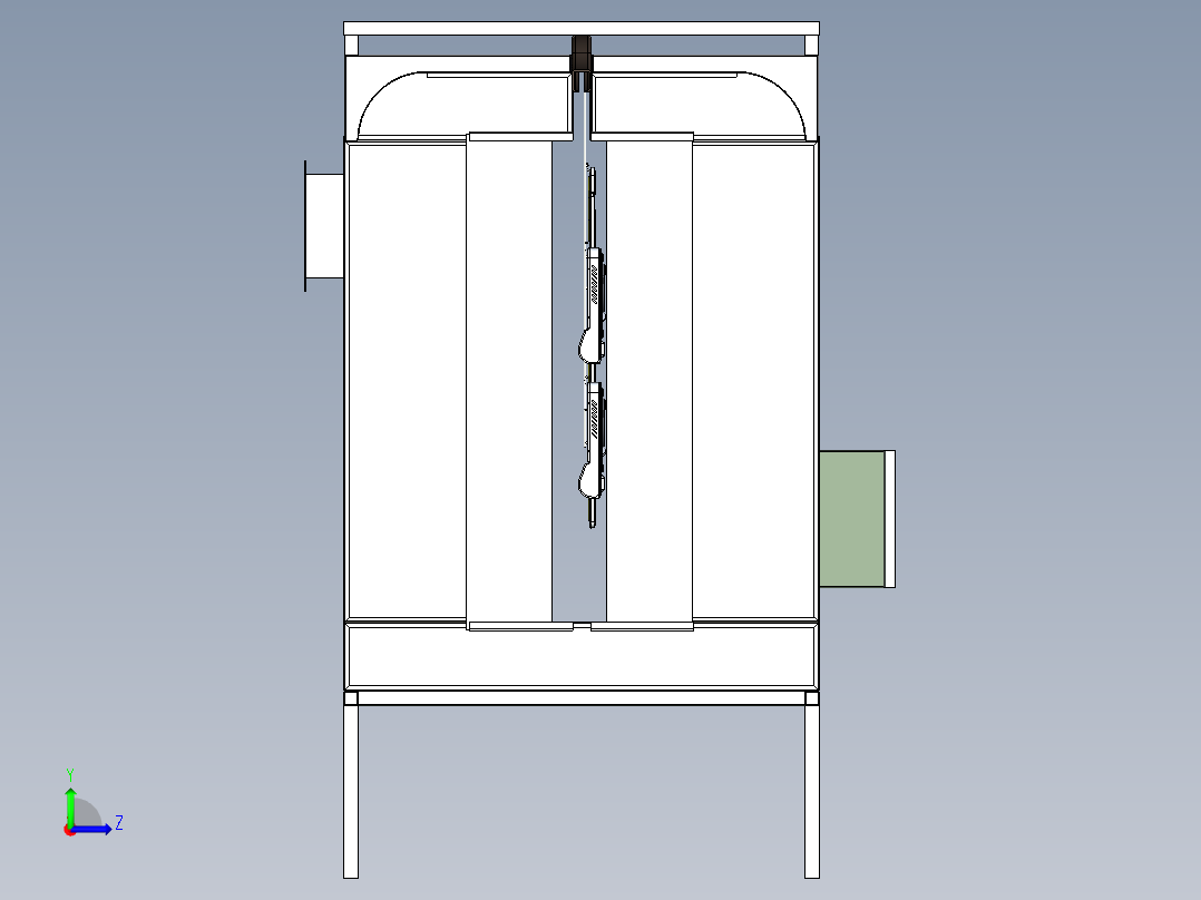 喷涂房设计左视图