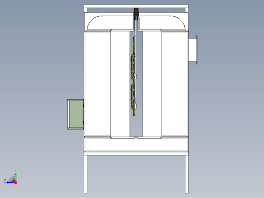 喷涂房设计右视缩略图