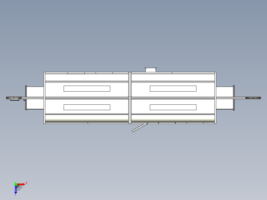 喷涂房设计俯视图