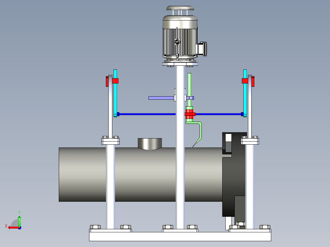 相贯线焊接机后视图