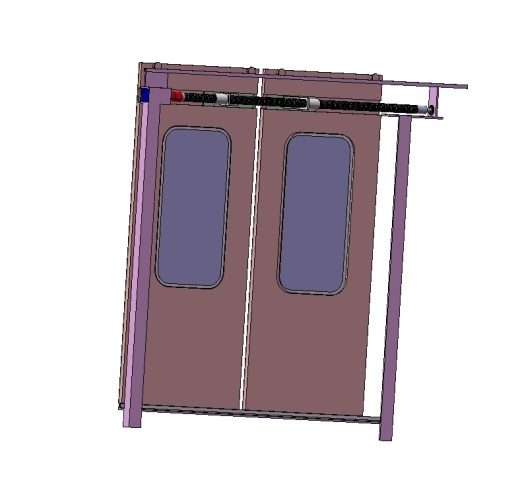 高铁电控移动门设计三维Step+CAD+说明书缩略图