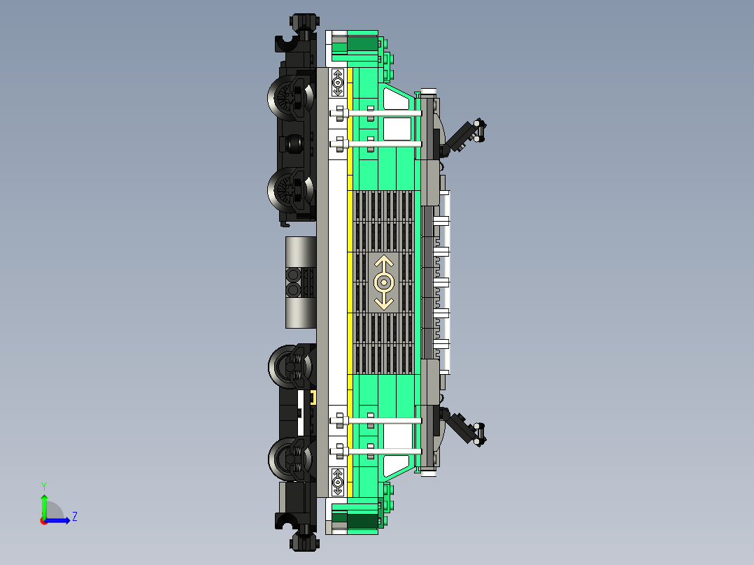 E-Lok 乐高套装 60198e-lok-lego-set-60198-1833-模型格式为 stp左视图