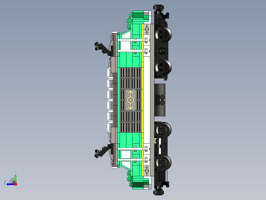 E-Lok 乐高套装 60198e-lok-lego-set-60198-1833-模型格式为 stp右视图