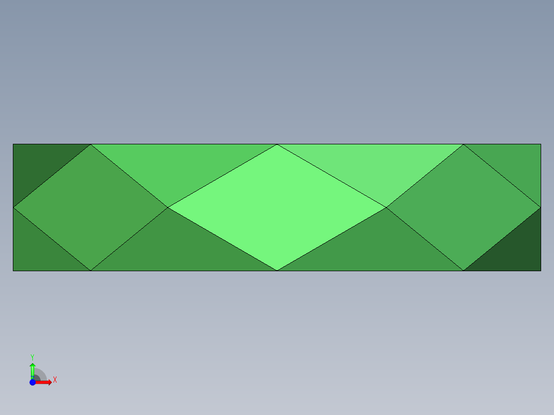 菱形烟灰缸前视图