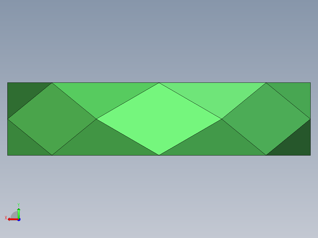 菱形烟灰缸后视图