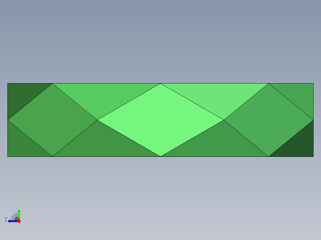 菱形烟灰缸右视图