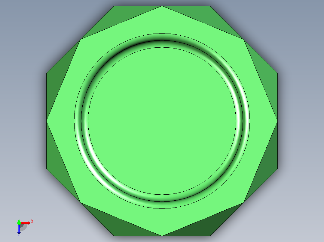 菱形烟灰缸俯视图