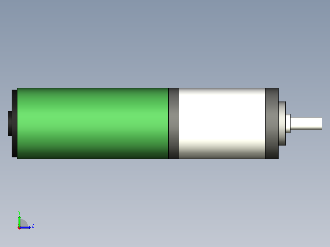 Maxon 直流电机 12 V 齿轮箱齿轮箱左视图