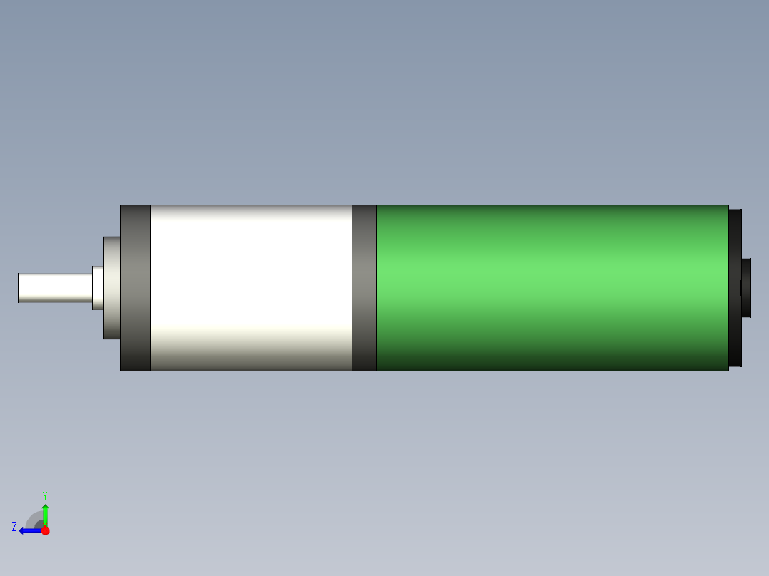 Maxon 直流电机 12 V 齿轮箱齿轮箱右视图