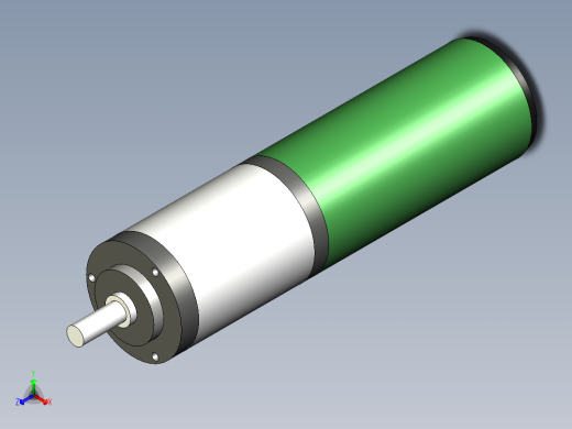 Maxon 直流电机 12 V 齿轮箱齿轮箱正等轴测缩略图