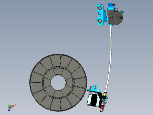 3D打印枪头设计俯视缩略图