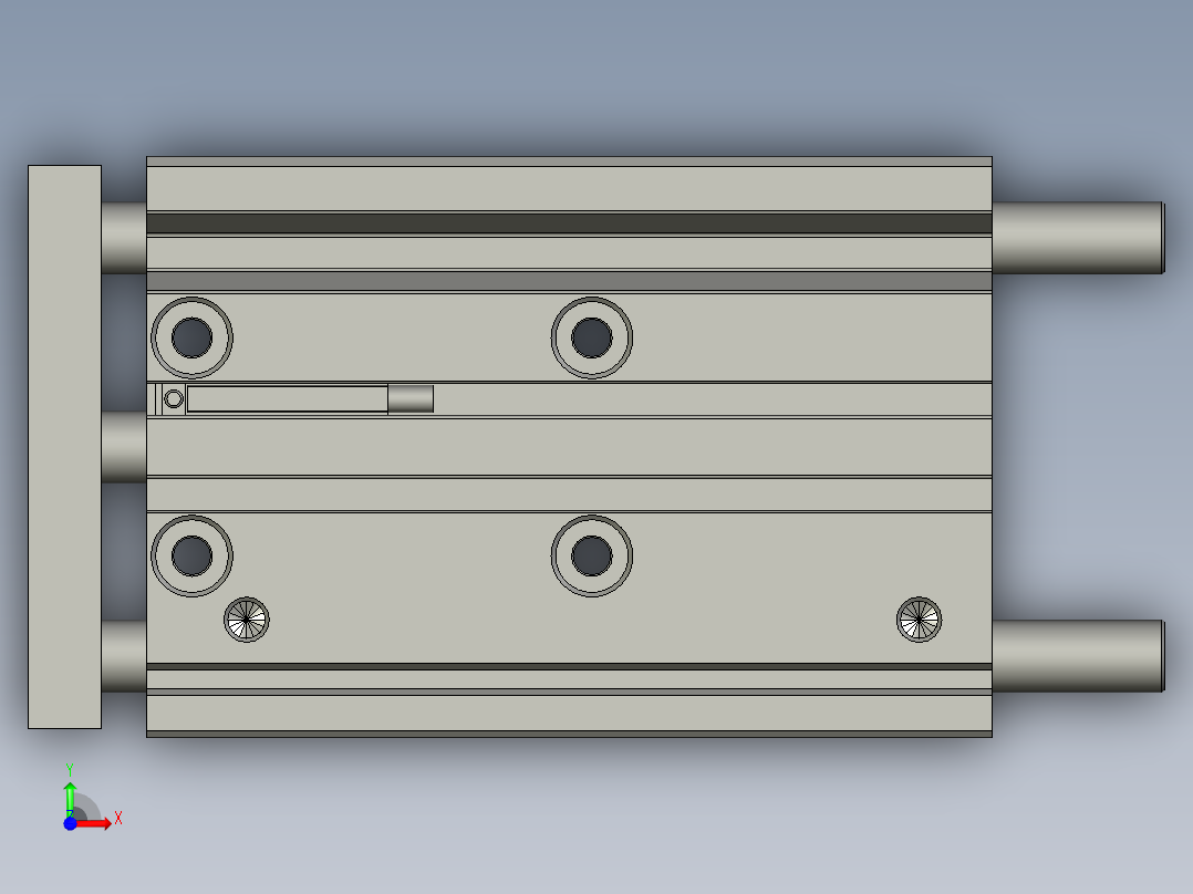 TCL16x60S_0_+_CS1-G-2亚德客-导杆气缸前视图