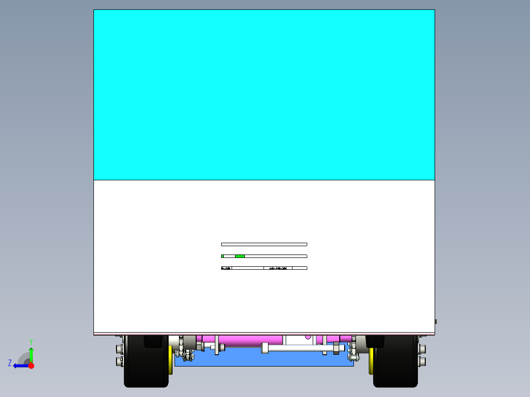 背负型智能输送小车设计右视图