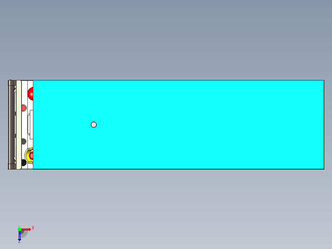 背负型智能输送小车设计俯视图
