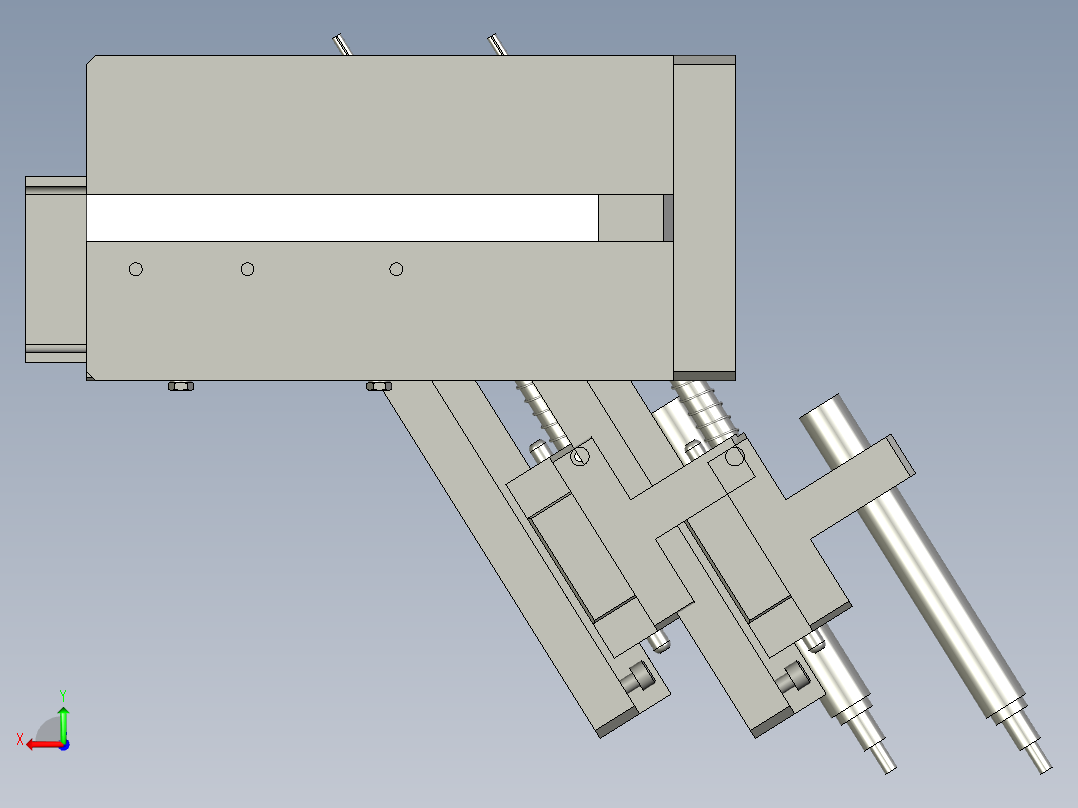 划线打点后视图