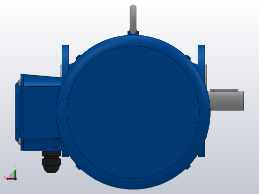 SF67法兰轴伸式安装斜齿-蜗轮蜗杆减速机SF67-YV5.5-4P-13.27-M1-0°-A+B后视缩略图
