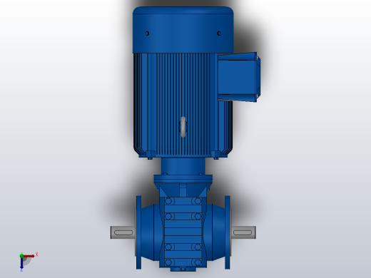 SF67法兰轴伸式安装斜齿-蜗轮蜗杆减速机SF67-YV5.5-4P-13.27-M1-0°-A+B俯视缩略图