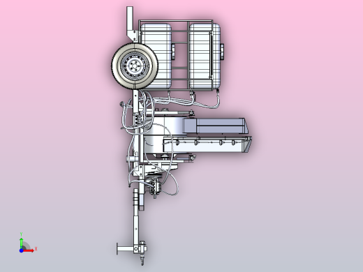 喷药拖式小车打药机前视缩略图