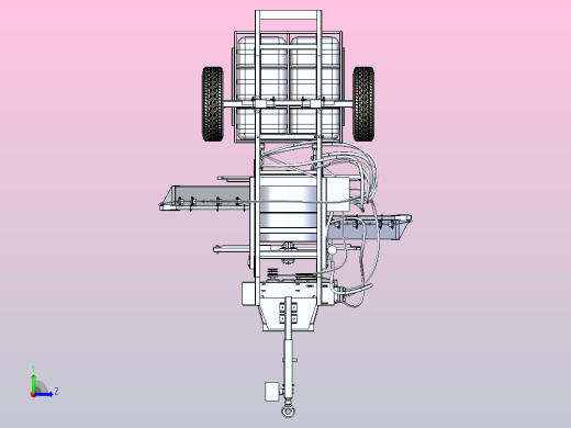 喷药拖式小车打药机左视缩略图