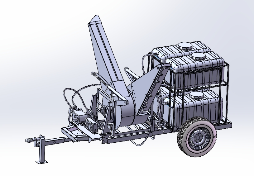 喷药拖式小车打药机