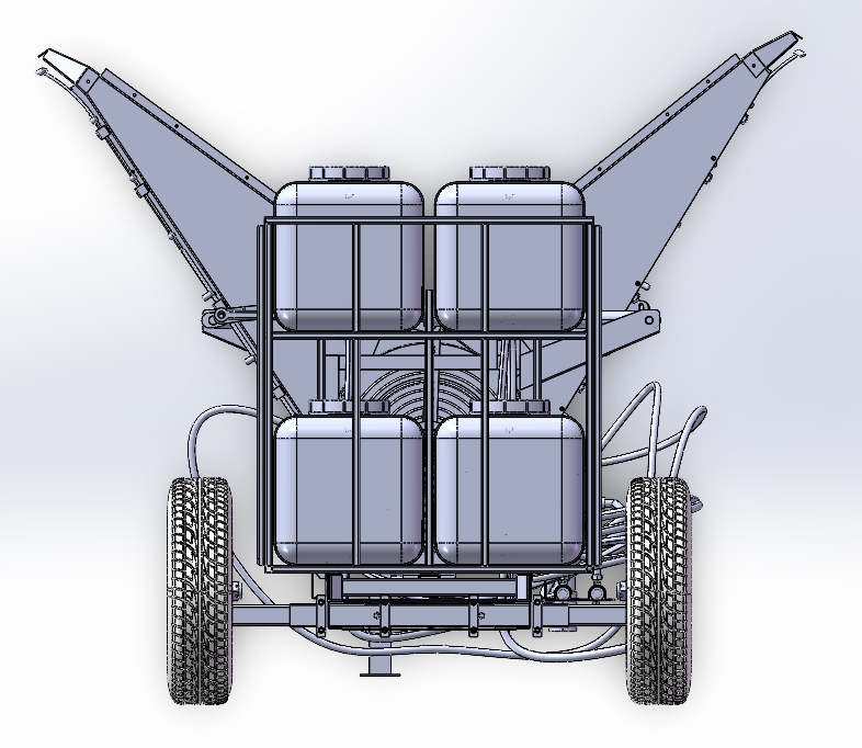 喷药拖式小车打药机