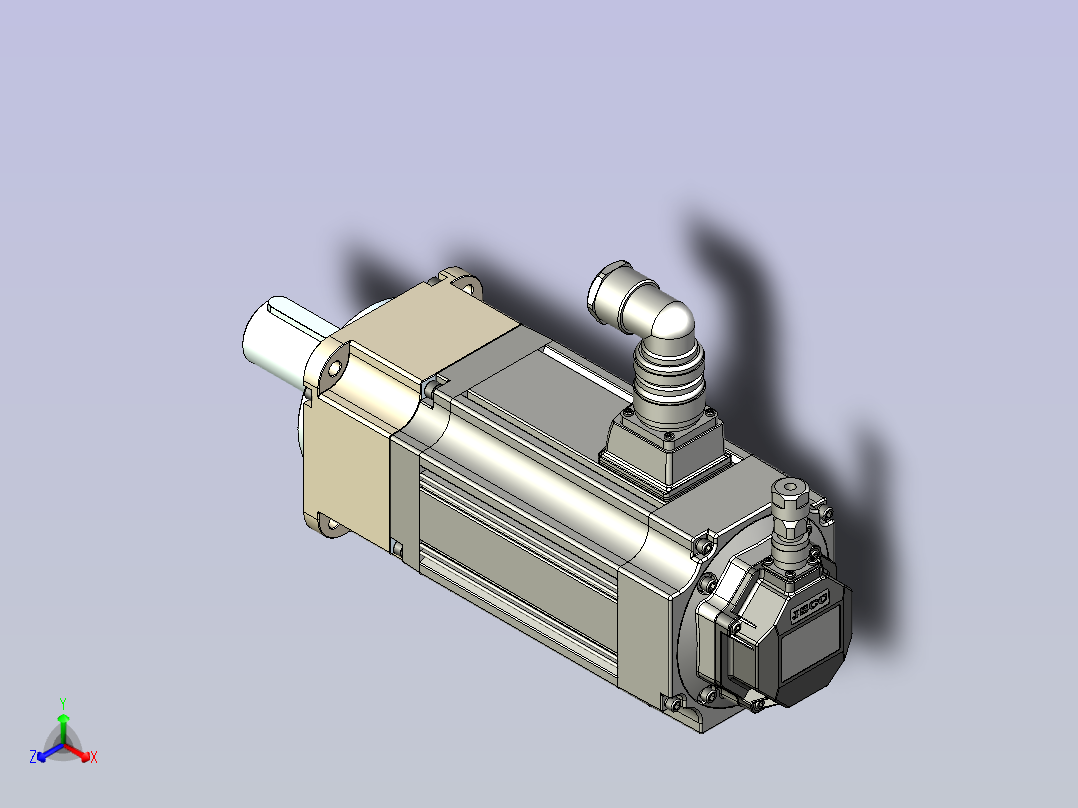 JSCC精研伺服减速电机 130mht8主视图
