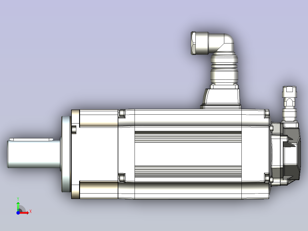 JSCC精研伺服减速电机 130mht8前视图