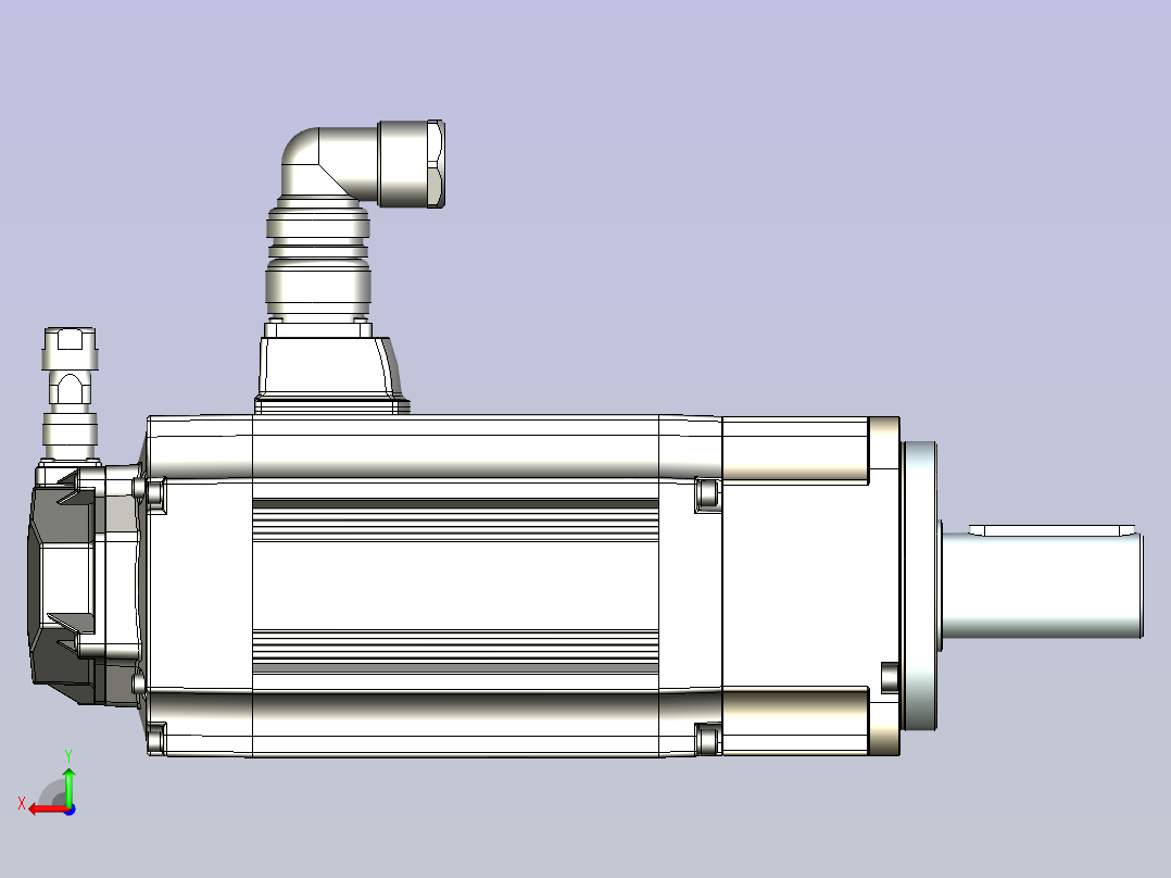 JSCC精研伺服减速电机 130mht8后视图