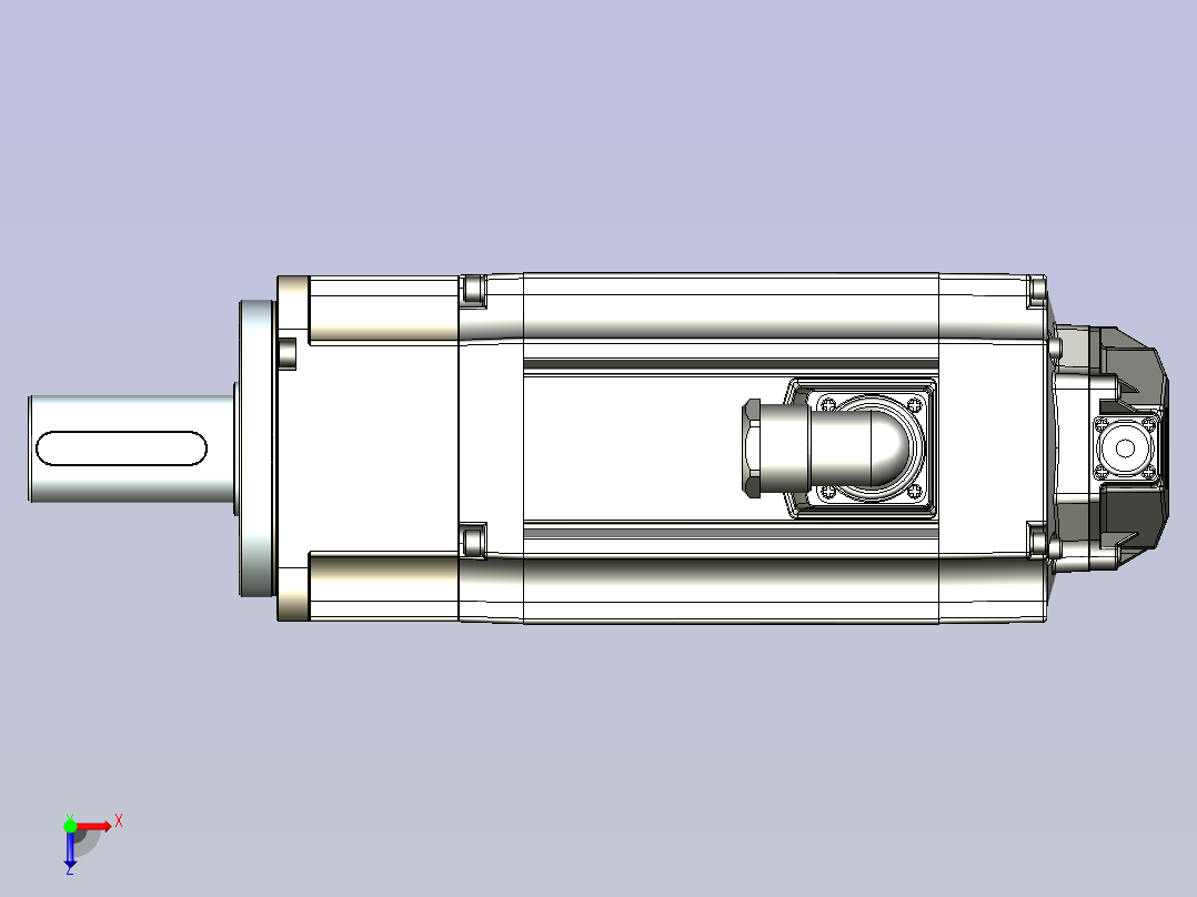 JSCC精研伺服减速电机 130mht8俯视图