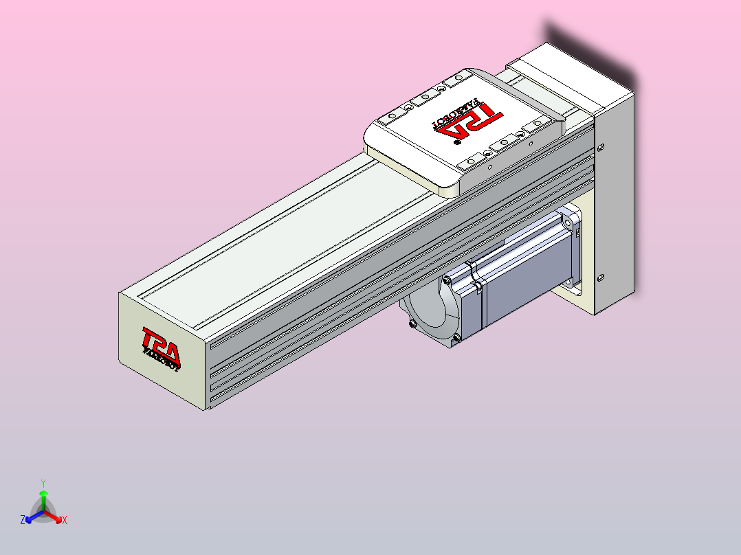 滚珠丝杠直线轴带导轨全封闭TPA-HCR-85D-1610C-L200-MP-C-P20-N3主视图