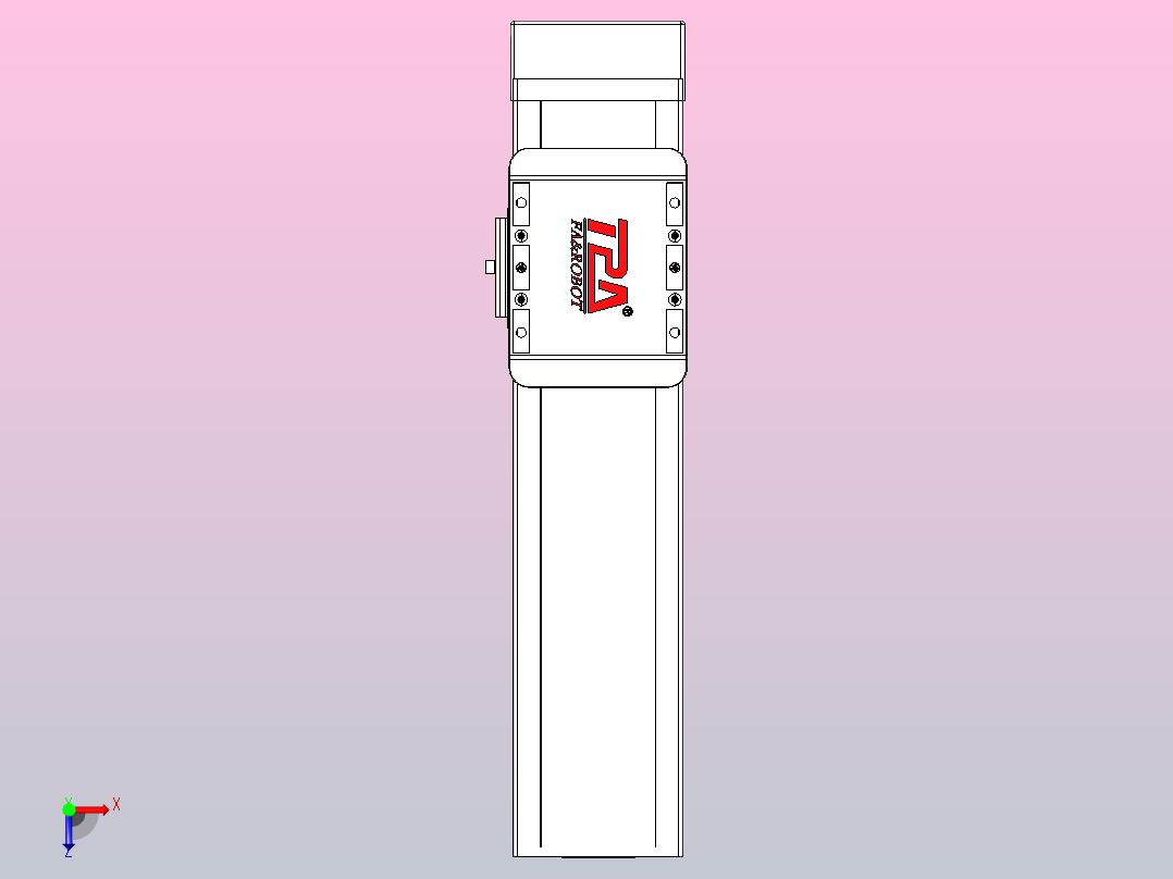 滚珠丝杠直线轴带导轨全封闭TPA-HCR-85D-1610C-L200-MP-C-P20-N3俯视图