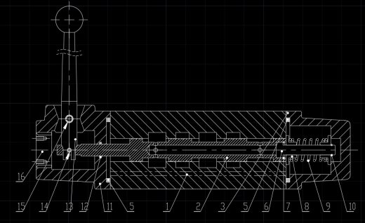 三位四通手动换向阀（SW+CAD+说明书）缩略图