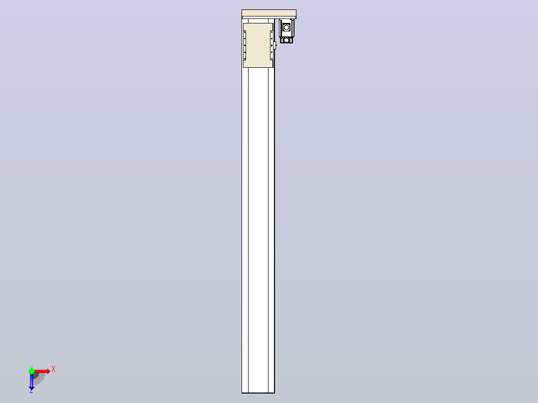 滚珠丝杠直线轴带导轨全封闭TPA-HCR-220D-3210C-L2150-ML-C-P1K-N3俯视图