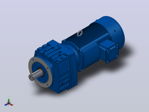 RF107法兰轴伸式安装斜齿轮减速机RF107-Y18.5-4P-180M-M1-0°-Φ350