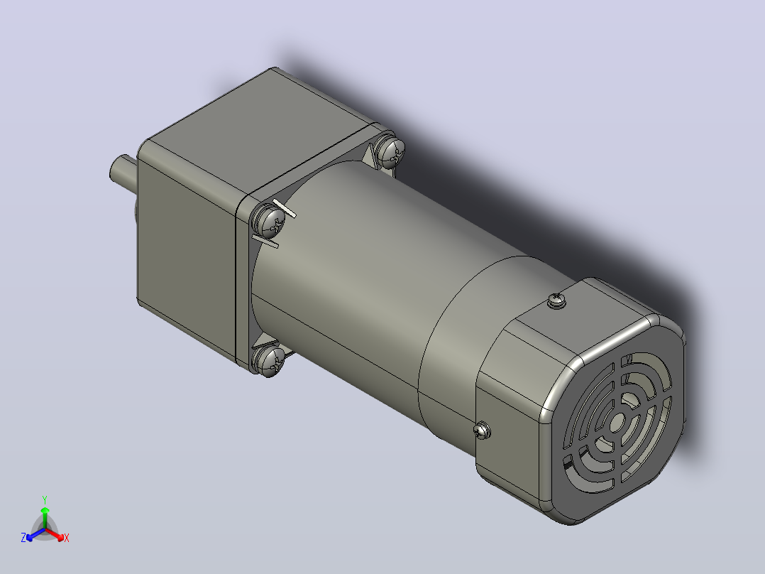 交流减速机6RK120GU-CMF(6GU3K-200K)正等轴测图