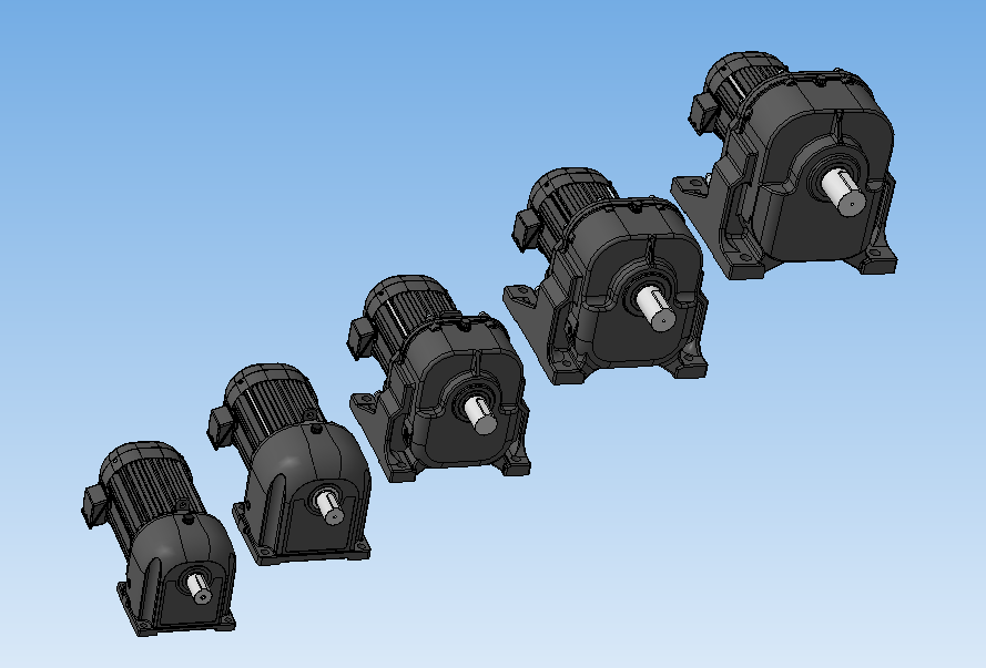 三菱电机7，5kW dm-dp系列圆柱齿轮电机
