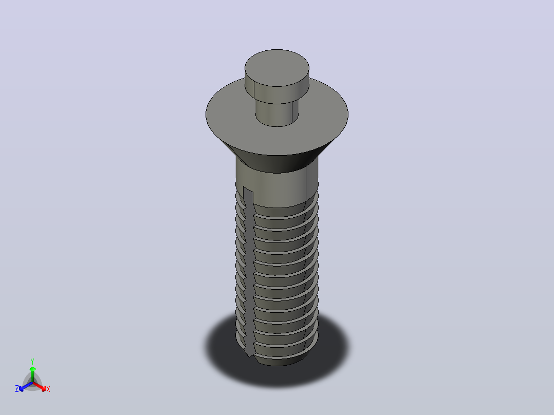 SLLS-6.5-C1塑料螺栓主视图