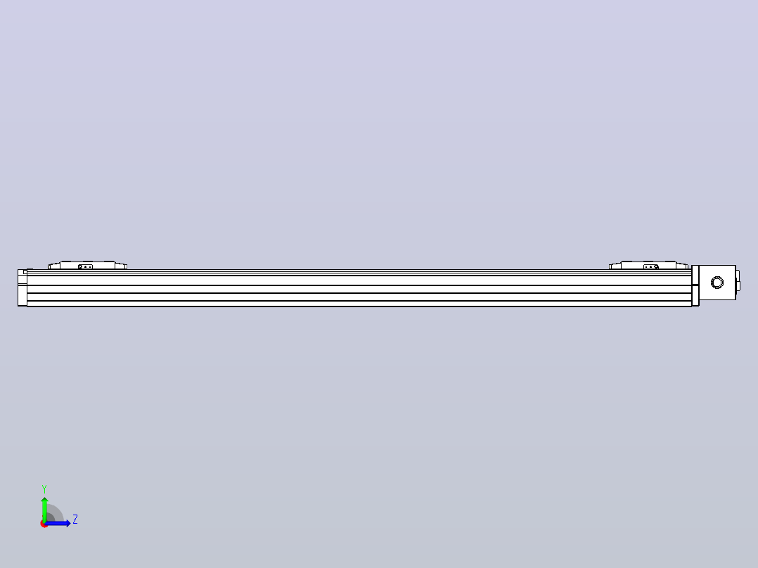 皮带直线轴双滑块型TPA-GCBS-80-P60-L400-DL-M20-N3左视图