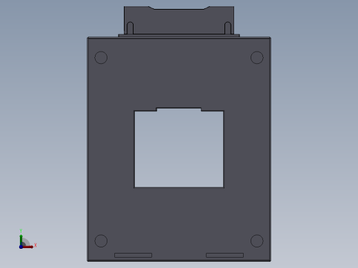 CJH(BH)-0.66系列保护型（P型）电流互感器[CJH(BH)-0.66-60×50Ⅱ-P]前视缩略图