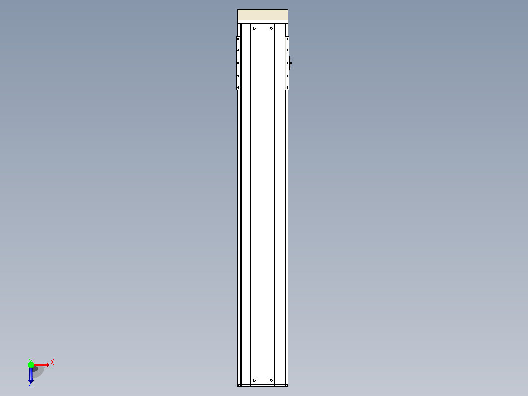 日规模组半封闭丝杆TPA-HNR-220D-3210C-L1200-MP-C-P1K-N3俯视图