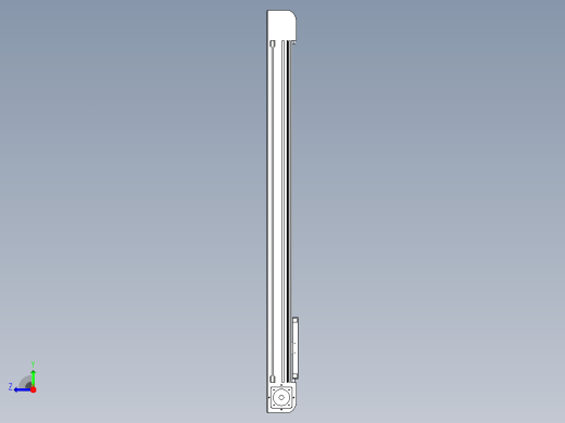 带式直线轴半闭式TPA-ONB-120-256-L1150-DL-J90-N3右视缩略图