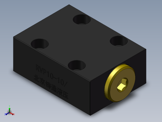 RVP10 单向阀正等轴测缩略图