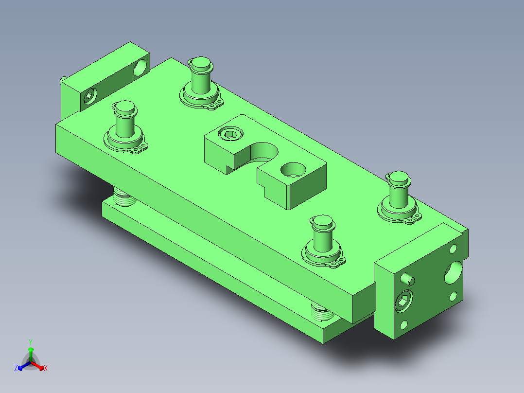 冲压组件间隔调节机构