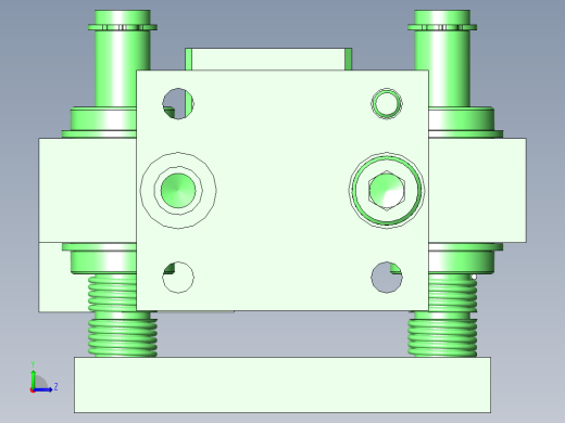 冲压组件间隔调节机构左视缩略图