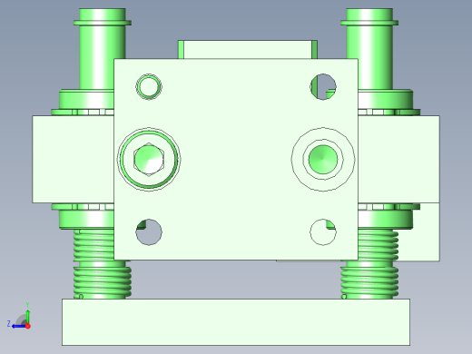 冲压组件间隔调节机构右视缩略图