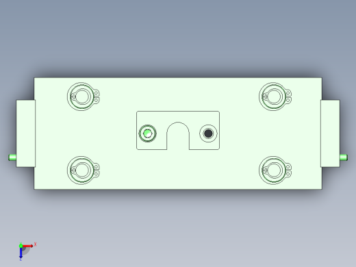 冲压组件间隔调节机构俯视缩略图