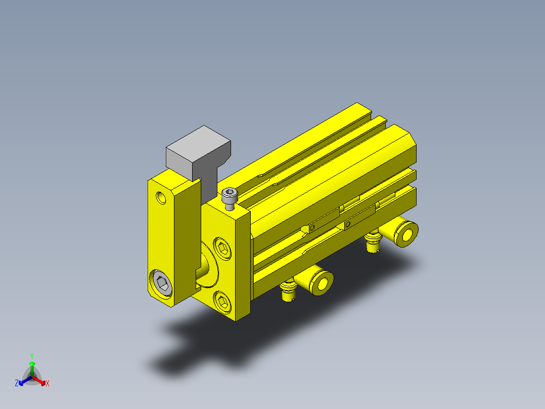 旋转夹紧的工件定位