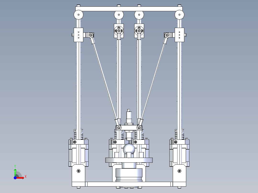 5-DOF parallel robot STP前视图