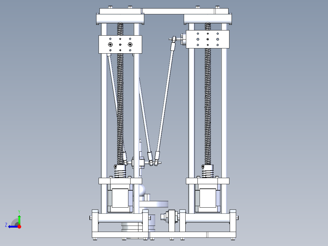 5-DOF parallel robot STP右视图
