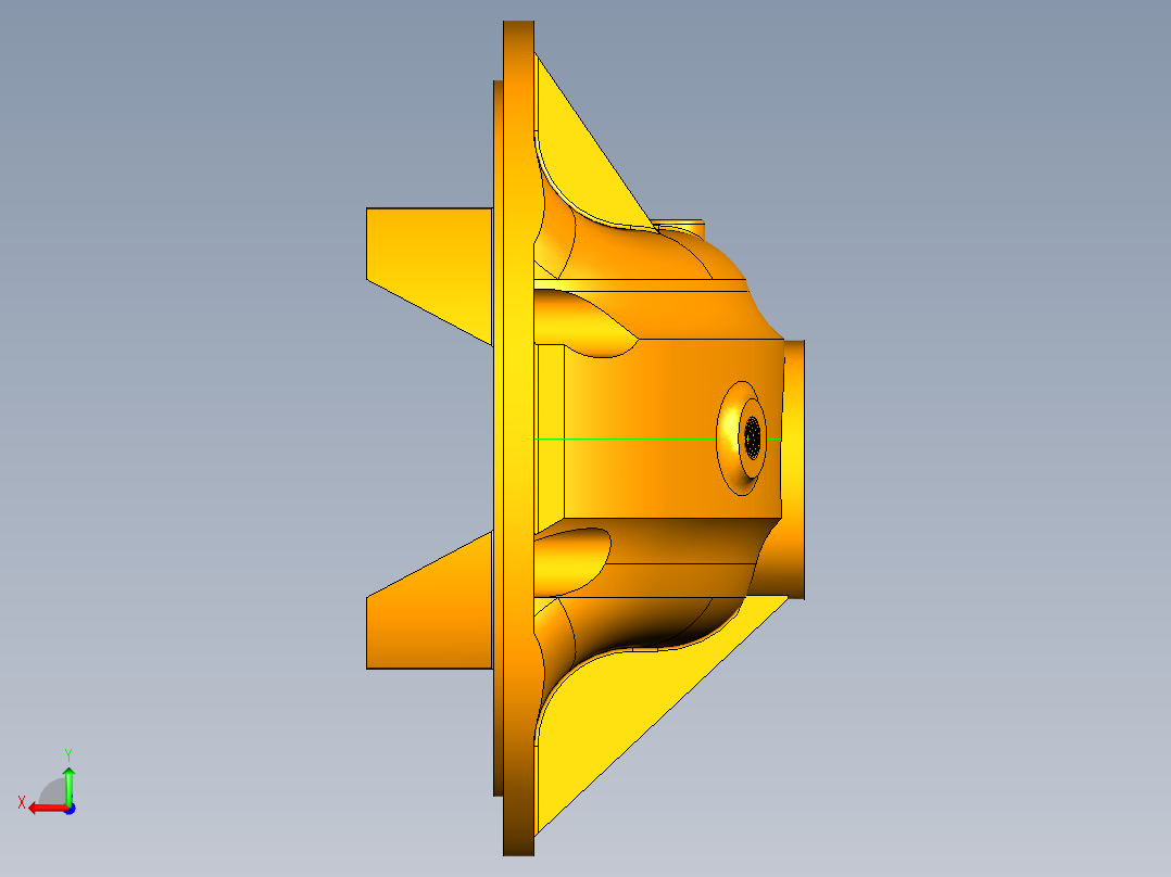 轻型载货汽车主减速器设计后视图